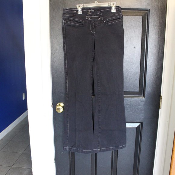 AJ ARMANI BLACK JEANS WOMENS SIZE 27 - Picture 2 of 7